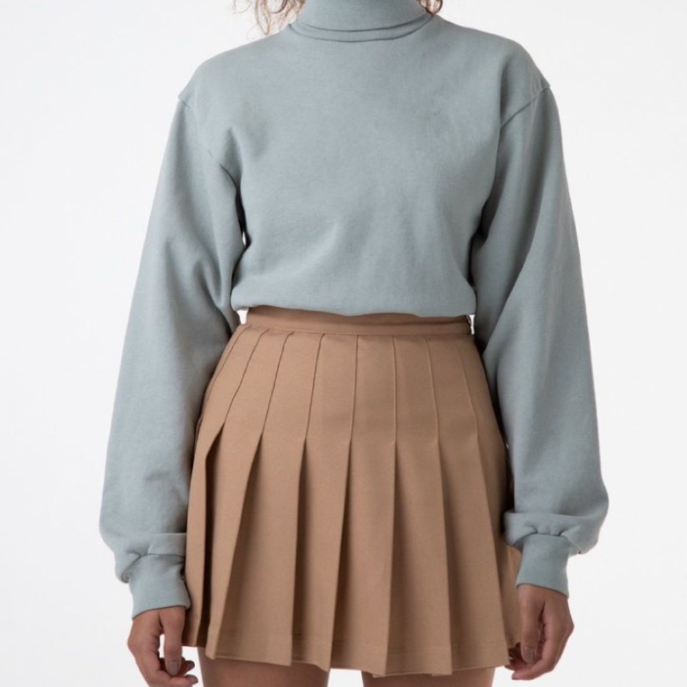 Theory | Nude Pleated Mini Skirt